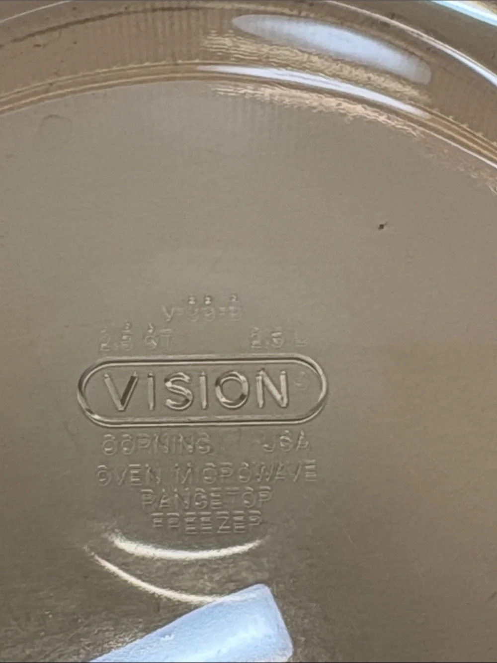 Corningware amber glass